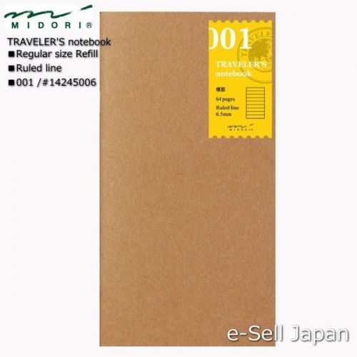 MIDORI TRAVELER&#039;S notebook Regular size Refill / Ruled line 001 #14245006