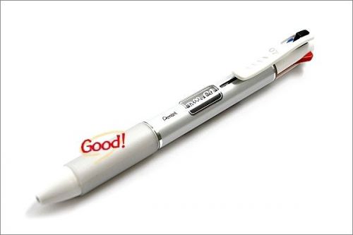 Pentel Rolly C4 4 Color Ballpoint Multi Pen - White -
