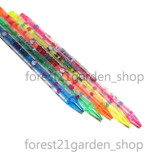 Dong-A Slim Crayon Type fine Solid highlighter - 5 Colors Sets