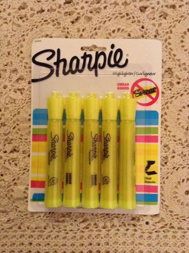 5 Sharpie Highlighters,Yellow