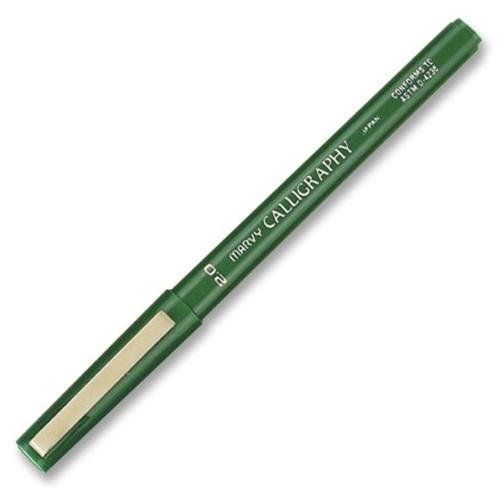 Marvy calligraphy marker - fine pen point type - 2 mm pen point size - (6000fs4) for sale