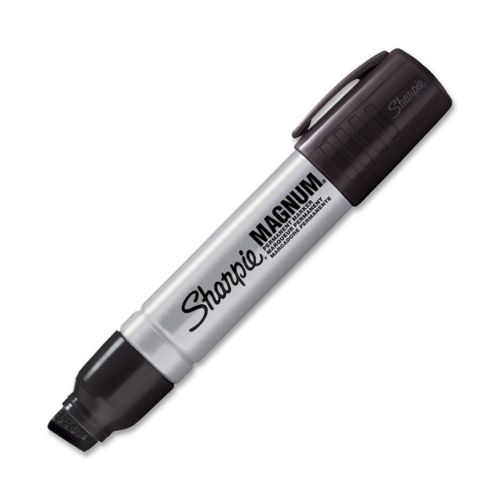 Sharpie Magnum Permanent Marker Jumbo 5/8&#034; Chisel Tip Black 72 Markers 44001