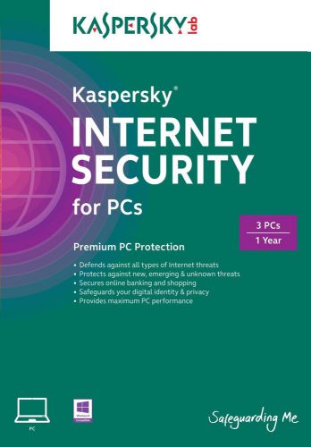 KAspersky Internet Security 2015 Version 3 PC for 1 Year