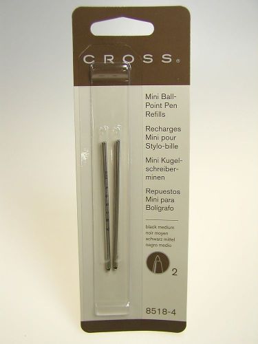 CROSS MINI Ballpoint pen Refill 2-PACK BLACK 8518-4 for TECH Autocross Compact