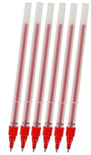 Pen Refills for Uniball Power Tank - Lot of 6 - Red Ink Bold 1.0 mm Point _2727
