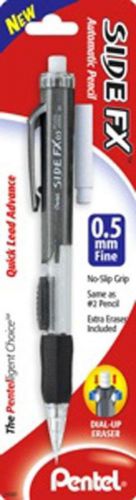 Pentel Side FX Mechanical Pencil (0.5mm) With Eraser Refill 1 Pack Carded