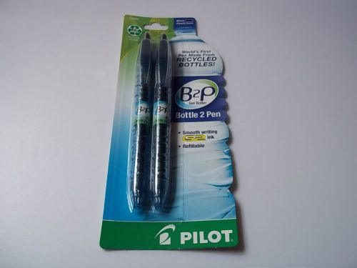 Pilot B2P pens (2). Made from recycled bottles. New.