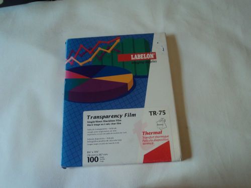 Labelon Transparency Film TR11/16 TRANSPARENCY FILM 100 SHEET