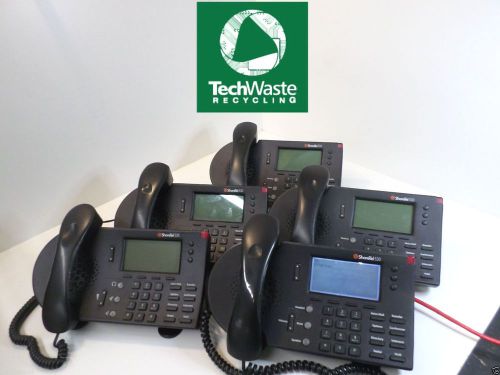 LOT OF 5 SHORETEL 530 S2 IP VoIP BUSINESS PHONES w/ HANDSETS &amp; STANDS T2*S1