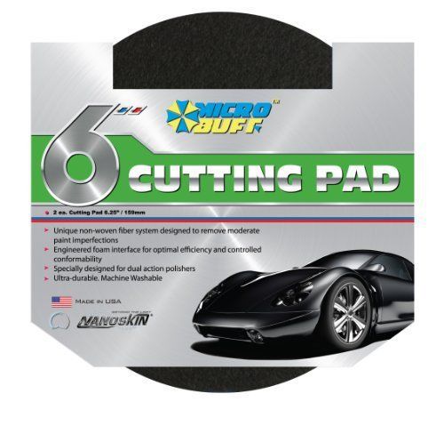 Nanoskin (mb-cpd6-2pk) microbuff 6&#034; cutting pad  (pack of 2) for sale