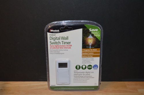 Westek - wall switch hardwire indoor in-wall timer digital display tmdw30 - new for sale
