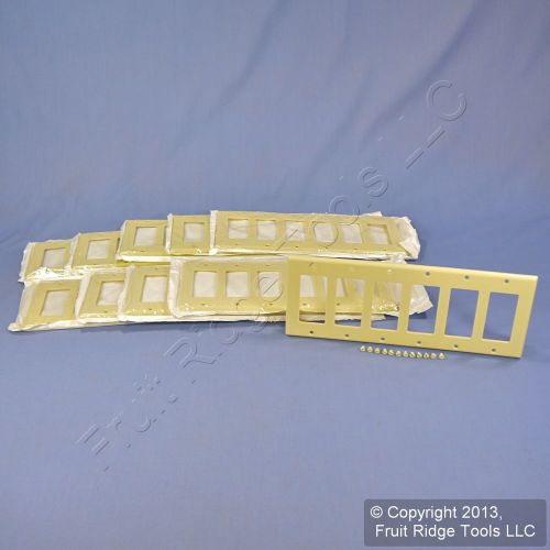 10 Leviton Ivory 6-Gang Decora Wallplate GFCI GFI Switch Covers 80436-I