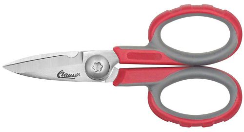 Clauss 18087 5.5&#034; stainless steel electrical shears with wire cutting notch new for sale
