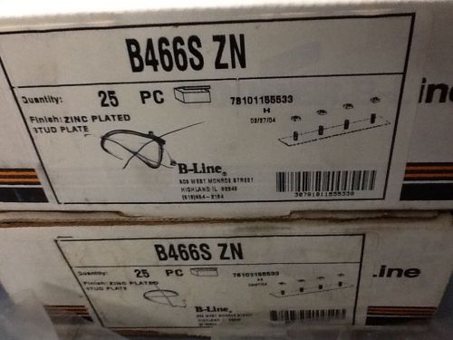 Cooper B466S ZN - B-LINE - STUD SPLICE PLATE, ZINC PLATE