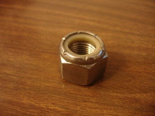 Stainless steel nylon insert lock hex nut 5/8-18 fine thread (10) pieces for sale