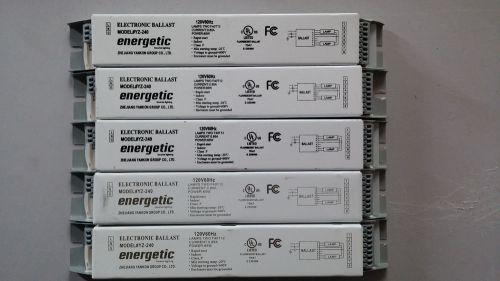 lot of 5 NEW Energetic YZ-240 Ballasts for 2 F40T12 bulbs