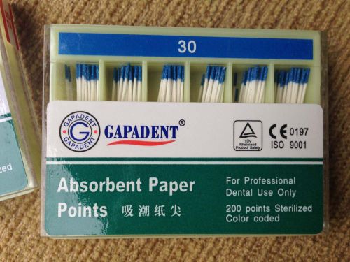 800pcs/4boxs Root canal Absorbent Paper Points for professional dental 30# great