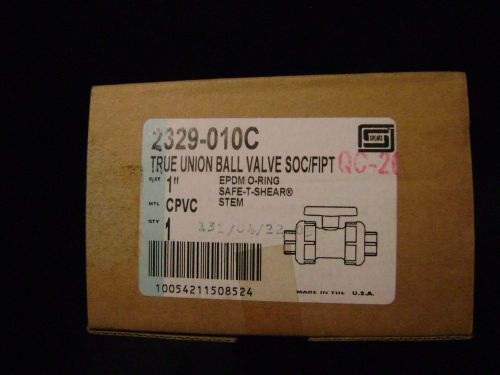 1- Spears 1&#034; CPVC True Union Ball Valve Socket by FIPT