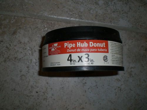 American Valve 4&#034; X 3&#034; Pipe Hub Donut