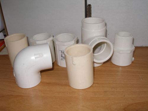 Various schedule 40 pvc fittings 1&#034; - 1 1/4&#034; and 2&#034;.  see description for sale