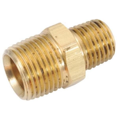 Reducing hex red brass nipple-3/4x1/2 brass hex nipple for sale