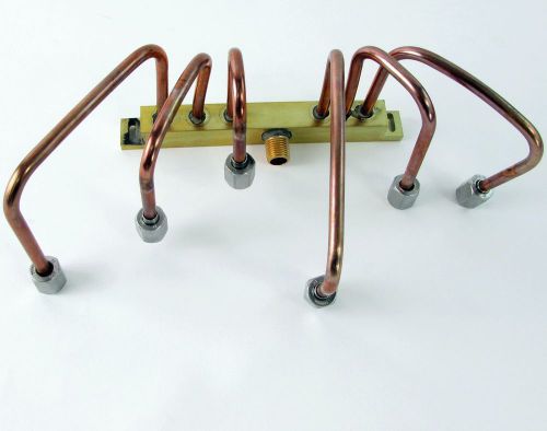 Copper tubing manifold or distribution assembly w/base and fittings for sale