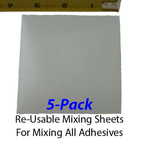 5-Pack - Re-Usable Mixing Sheets (3x5-inch size)