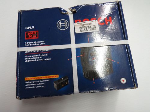 NEW Bosch GPL5 5-Point Self-Leveling Alignment Laser IN THE BOX