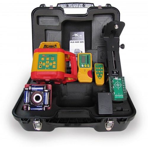 Pls hvr 505 green beam laser level kit hvr 505g pls-60579 for sale
