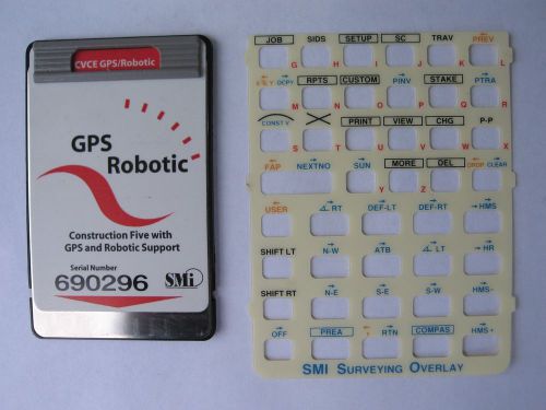 SMI GPS Robotic Construction Five Card and SMI Overlay For The HP 48GX Calc.