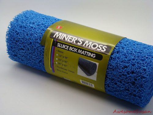 BLUE MINER&#039;S MOSS - 12 Inch x 36 Inch x 10 MM - For Gold Sluice - FREE SHIPPING