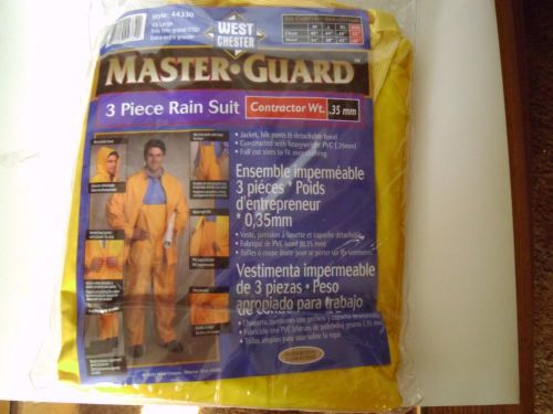 MASTER GUARD RAIN SUIT 3 PIECE XXL CONTRACTOR WEIGHT &gt;SUPER FAST FREE SHIPPING!!