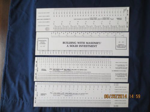 measuring guides for brick and masonry