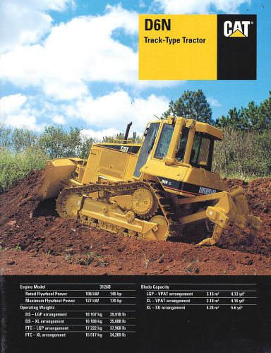 2002 CATERPILLAR D6N TRACK TRACTOR 23 PAGE BROCHURE