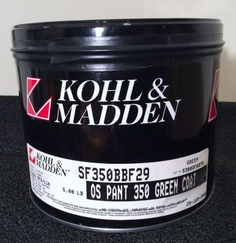 Kohl &amp; Madden Quality Printing Ink, Offset, Pantone 350 Green, 2005