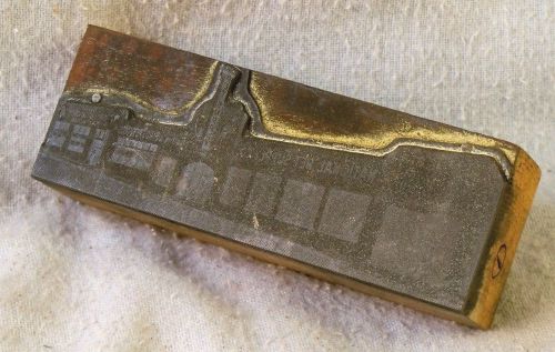 VTG PRINTERS STAMP BLOCK 1930? METAL WOOD NAT PET SHOP ST LOUIS MO BLDG 1 X 4