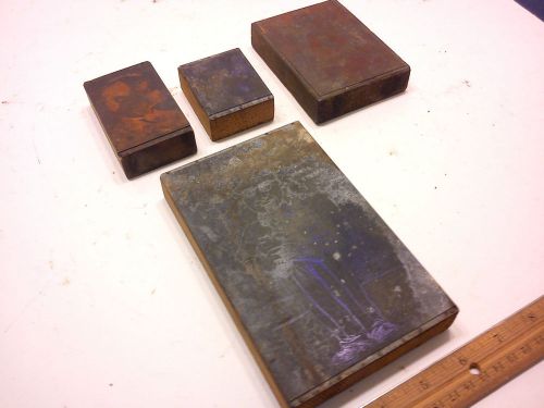 Printers Blocks vintage old antique wood metal letterpress