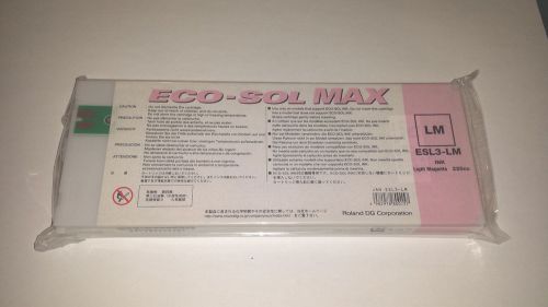 Roland ECO-SOL MAX ESL3-LM 220cc Light Magnta Ink Cart. New Sealed Free Shipping