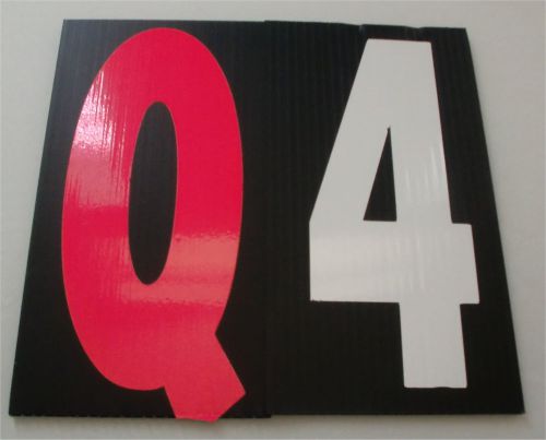 Black Sign Letters - Qty 220 – 110 8&#034; WHITE &amp; 110 8&#034; PINK Letters W/Free Track
