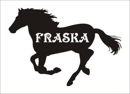 Fraska Horse Funny Car Vinyl Sticker Decal Truck Bumper Fine Art Cafe - 1186 A
