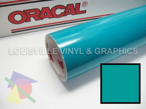 1 roll 24&#034; x 5 yds turquoise oracal 651 sign &amp; graphics cutting vinyl for sale