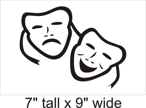 2X Funny Mask Car Vinyl Sticker Decal Decor Removable Product F13