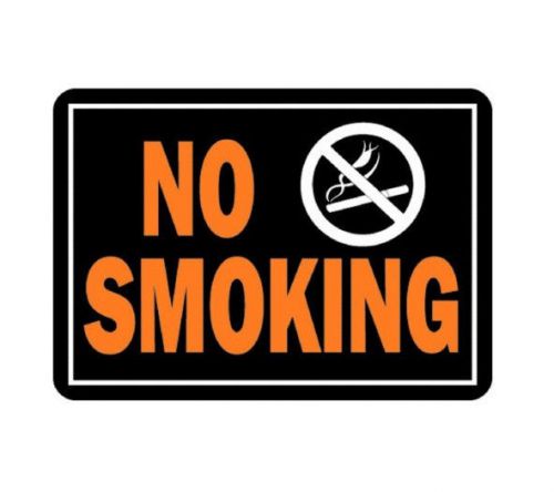 1 Pack 10&#034; x 14&#034; Aluminum Medal Posted No Smoking Sign by Hy Ko 811 Fluorescent