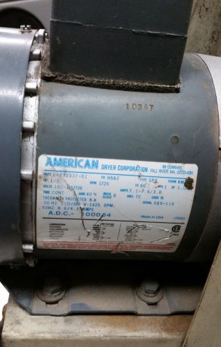 USED ADC Dryer 1PH Motor 110V # 100065