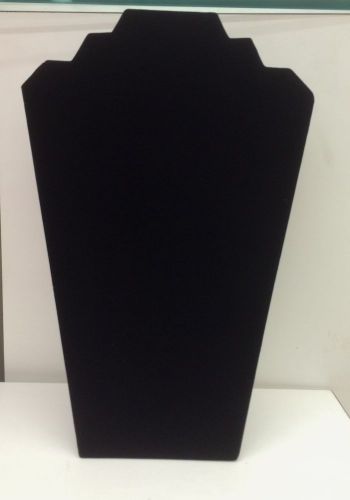 Black Velvet Necklace Chain Easel 12.5&#034;H Jewelry Display Stand