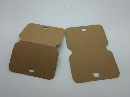 Necklace Display Tags, Large Brown Recycled Card, 100pcs, code JBR-103
