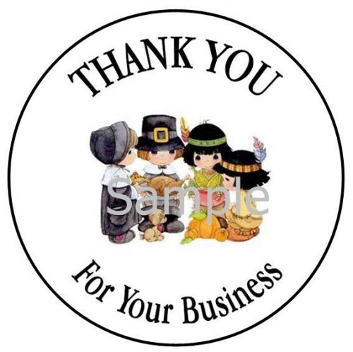 THANK YOU - THANKSGIVING HOLIDAY #18~  1&#034; STICKER / SEAL LABELS