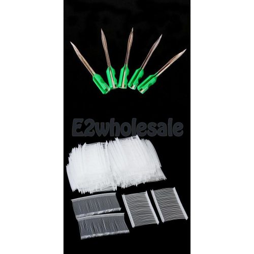 5000pcs 50mm 2&#034; standard price label clothes toys tagging barbs + 5x needles for sale