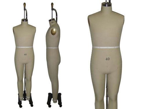 Professional Male Full size dress form Mannequin Male Full Size 40 w/Legs
