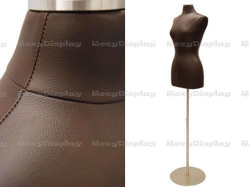 Female Jersey Form Size 6/8 Brown PU Leather Cover #JF-F6/8PU-BN+BS-04